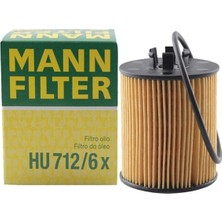 Mann Audı A3 (8p) 1.6 Fsı 85KW 115HP Yağ Filtresi HU712/6X Mann