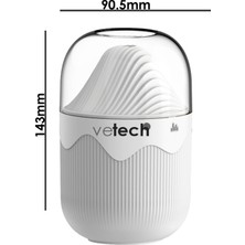 Vetech H2O Humidifier Mountain 300ML Ultrasonik Hava Oda ve Araç Nemlendirici Buhar Makinesi