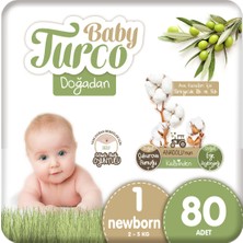 Baby Turco Doğadan 1 Numara Newborn 80 Adet