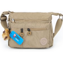 Nemo Bags Omuz Çantası Kadın Orta Boy Kipling Tarz Su Geçirmez Klinkır Askılı Postacı Çapraz Çanta