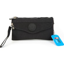 Nemo Bags Kadın Büyük Cüzdan 20X12CM 4 Gözlü Bileklikli ve Askılı 1.30CM Su Geçirmez