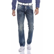 Cipo & Baxx CD184 Çift Cep Dikişli Regular Mavi Erkek Jeans