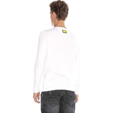 Cipo & Baxx CL406 Renkli Kurukafalı Siyah Beyaz Sweatshirt