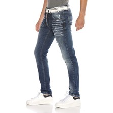 Cipo & Baxx CD658 Boyalı Yırtık Düşük Bel Kot Pantolon