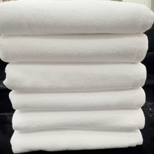 AY Home  Fiesta Çisem Kadife Soft Beyaz Havlu Seti 6 Adet 50 x 90 cm
