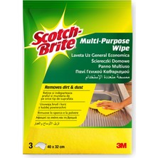 Scotch Brite Scotch-Brite Genel Kullanım Amaçlı Renkli Bez (Sarı/pembe/mavi), 3 Adet