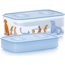 Tupperware Su Hayvanlar 2'li Sıkı Kapaklı Saklama Kabı 11-29 Hsgl