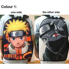 Sinley Ilk ve Ortaokul Öğrencileri Için Anime Naruto Çift Taraflı Okul Çantası (Yurt Dışından)