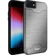 Buff iPhone Se 2022 Slim Folder Kılıf Silver