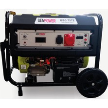 Genpower Gbg 75 Te 7,5 Kva Benzinli İpli Marşlı Tekerlekli Trifaze Portatif Jeneratör
