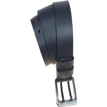 Derimine  2090  Deri Spor Erkek Çift Gözlü Taba Renk 4,5cm  Kemer