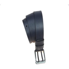 Derimine  2090  Deri Spor Erkek Çift Gözlü Taba Renk 4,5cm  Kemer
