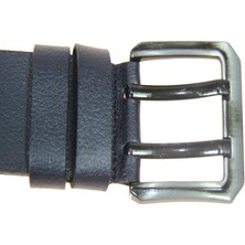Derimine  2090  Deri Spor Erkek Çift Gözlü Taba Renk 4,5cm  Kemer
