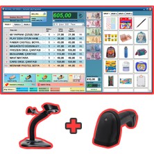 Uht Bilişim Barkodlu Satış Programı Kablolu ve Standlı Barkod Okuyucu (Basic Paket 2)