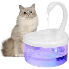 Xinhang 2l Pet Su Çeşmesi Kedi Su Dağıtıcı Otomatik Içme Makinesi Çeşmesi Pet Su Besleyici Kediler Için LED Işık ile Köpek | Kedi Besleme ve sulama Malzemeleri (Yurt Dışından)