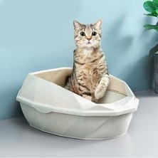 Xinhang Açık Üst Kedi Çöp Kutusu Kiti Scoop Kitty ile Kepçe Kediği Çöp Kutusu Pan Kapalı Muhafaza Anti Splash Pet Temizlik Malzemeleri | Litter & Amp;houshreaking (Yurt Dışından)