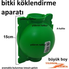 Yıldırım Nalbur 2 Adet Büyük Boy Bitki Köklendirme Aparatı Plastik Top Fide Kolonlama Kök Saldırma Aparatı