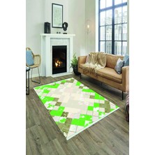 Napoli Home Kaymaz Taban Yıkanabilir Modern Desenli Salon Halısı ve Yolluk NH-HY-1003