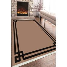 Napoli Home Baskılı Modern Desenli Kaymaz Tabanlı Yıkanabilir Şık Salon Halısı Mutfak Halısı ve Yolluk NH-HT-438