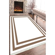 Napoli Home Baskılı Modern Desenli Kaymaz Tabanlı Yıkanabilir Şık Salon Halısı Mutfak Halısı ve Yolluk NH-HT-533