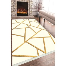 Napoli Home Baskılı Modern Desenli Kaymaz Tabanlı Yıkanabilir Şık Salon Halısı Mutfak Halısı ve Yolluk NH-HT-684