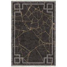 Napoli Home Baskılı Modern Desenli Kaymaz Tabanlı Yıkanabilir Şık Salon Halısı Mutfak Halısı ve Yolluk NH-HT-366