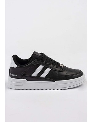 Freemax Unisex Garantili Anatomik Hafif Esnek Sağlam Sneaker Spor Ayakkabı CNS.176 Siyah Beyaz