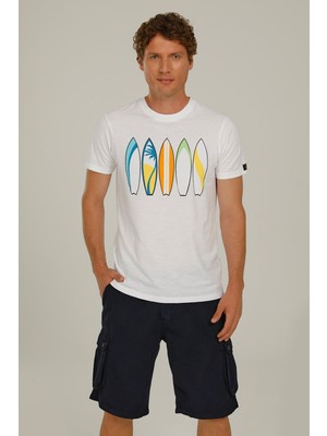 Superfly Men Tshırt White Erkek T-Shirt 22526-24