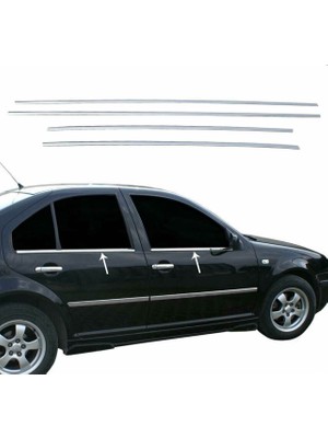 Ekinoks Volkswagen Bora Krom Cam Çıtası 1998-2004 (4parça) Paslanmaz Çelik