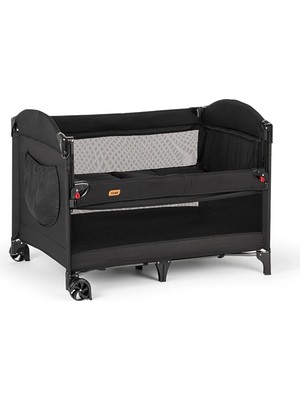 Ciciko C-1050 Optima Anne Yanı Sallanan Ara Katlı Oyun Parkı Beşik 70X110 cm Siyah