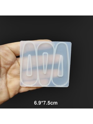 Hobizubi Toka Kalıbı Reçine Epoksi Kalıp - 3'lu -Kod:107