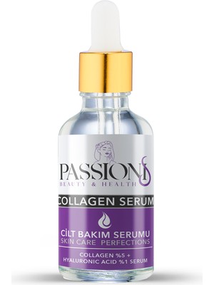 Passionis Collagen Serum: Collagen % 5 + Hyaluronic Acid %1