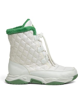 Benetton BN-30394 - 3256 Beyaz Yeşil - Kadın Bot