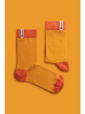 Oxoban Basics Citrus - Burun Dikişsiz Pamuk Çorap