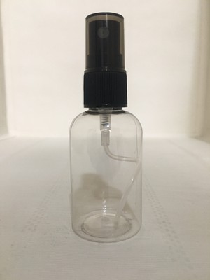 sizeuyduk 50 Ml Siyah Sprey Başlıklı Om61 Dezenfektan-Kolonya-Parfüm Boş Şişesi Sert Plastikişesi