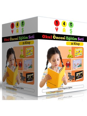 3-4-5 Yaş Okul Öncesi Eğitim Seti (Ciltli)