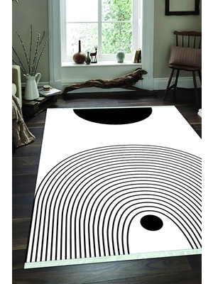 Napoli Home Dijital Baskılı Kaymaz Taban Yıkanabilir Modern Salon Halısı Mutfak Halısı ve Yolluk NH-SD-907