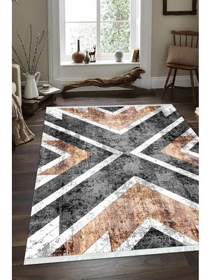 Napoli Home Dijital Baskılı Kaymaz Taban Yıkanabilir Modern Salon Halısı Mutfak Halısı ve Yolluk Nh-Sm-18