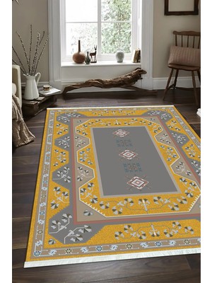 Napoli Home Dijital Baskılı Kaymaz Taban Yıkanabilir Modern Salon Halısı Mutfak Halısı ve Yolluk NH-SD-610