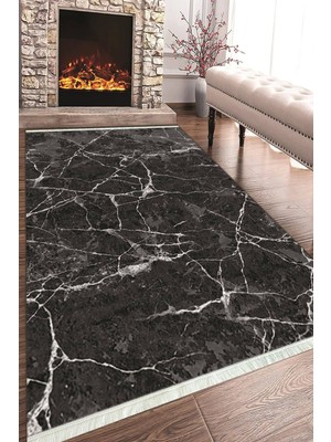 Napoli Home Baskılı Modern Desenli Kaymaz Tabanlı Yıkanabilir Şık Salon Halısı Mutfak Halısı ve Yolluk NH-HT-496