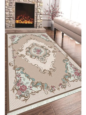 Napoli Home Dijital Baskılı Kaymaz Taban Yıkanabilir Salon Halısı Mutfak Halısı ve Koridor Halısı NH-HT-189