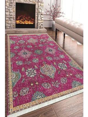 Napoli Home Dijital Baskılı Dekoratif Kaymaz Taban Yıkanabilir Salon Halısı Mutfak Halısı ve Yolluk NH-HT-750