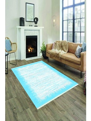 Napoli Home Dijital Baskılı Yıkanabilir Kaymaz Tabanlı Şık Salon Halısı ve Yolluk NH-HY-1135