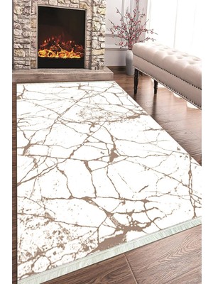 Napoli Home Baskılı Modern Desenli Kaymaz Tabanlı Yıkanabilir Şık Salon Halısı Mutfak Halısı ve Yolluk NH-HT-422