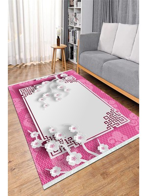 Napoli Home Dijital Baskılı Yıkanabilir Kaymaz Taban Salon Halısı Mutfak Halısı ve Koridor Halısı NH-HS-430
