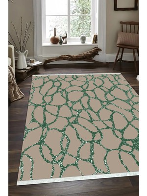 Napoli Home Dijital Baskılı Kaymaz Taban Yıkanabilir Modern Salon Halısı Mutfak Halısı ve Yolluk NH-SD048