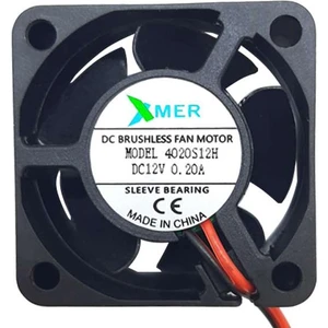 xmer 40x40x20mm 12V 0.20A 2 Kablolu Fan