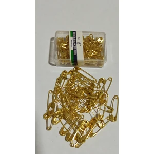 (1ADET) 50 Adetli Sarı Çengelli Iğne 2 cm Boyundadır Mini Boy (1 Adet)