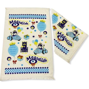 40x60 Cm Baskılı Sünnet Temalı Havlu 6 Lı Paket