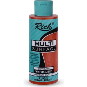 Multi Surface Her Yüzey Için Akrilik Boya 500 Cc. 2160 Osmanlı Kırmızı